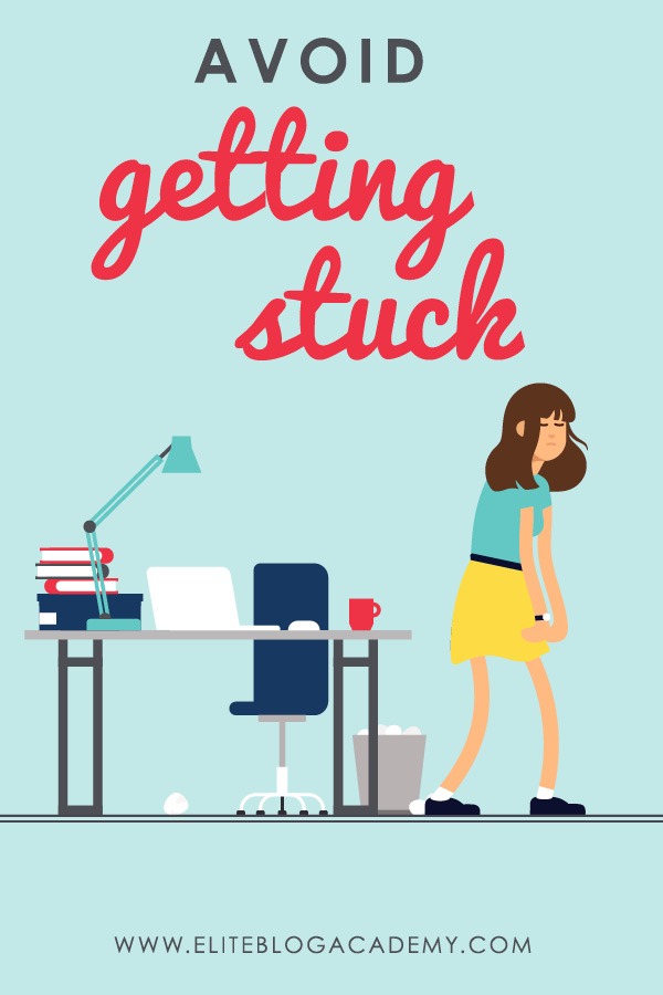 Feeling defeated and unproductive while blogging? Here are three mindset traps that keep you from doing your best work...and how to avoid getting stuck! #blogging #bloggingtips #productivity