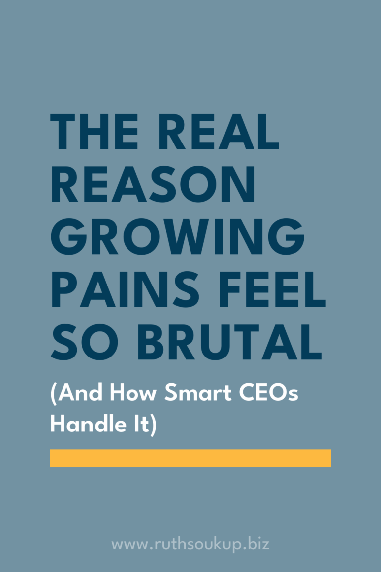 The Real Reason Growing Pains Feel So Brutal (And How Smart CEOs Handle It)