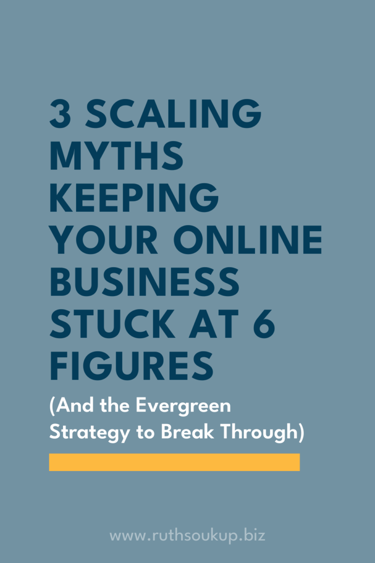 3 Scaling Myths Keeping Your Online Business Stuck at 6 Figures (And the Evergreen Strategy to Break Through)