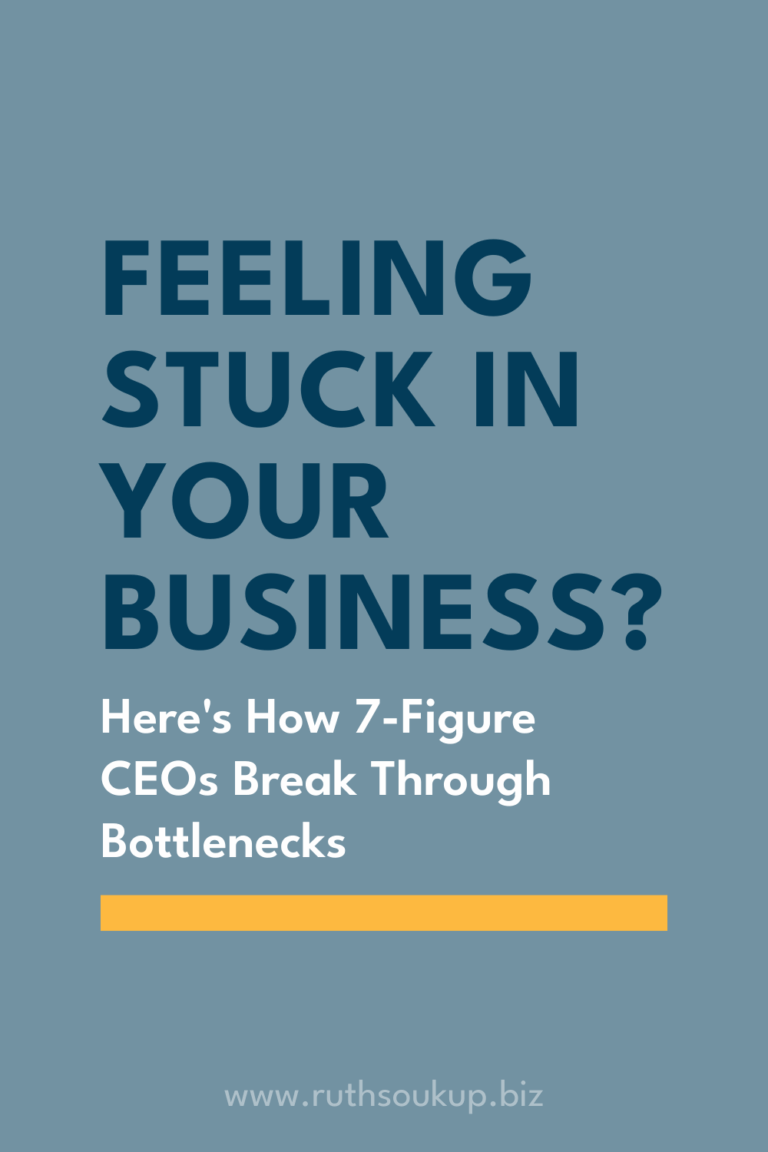 Feeling Stuck in Your Business? Here’s How 7-Figure CEOs Break Through Bottlenecks