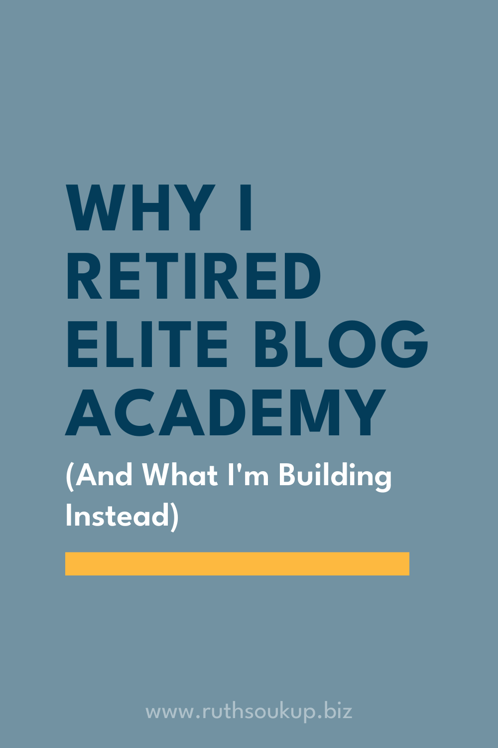 Why I Retired Elite Blog Academy (And What I’m Building Instead)