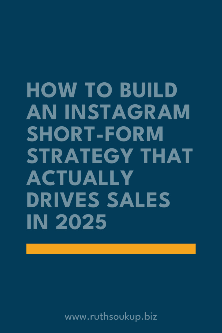 How to Build an Instagram Short-Form Strategy That Actually Drives Sales in 2025