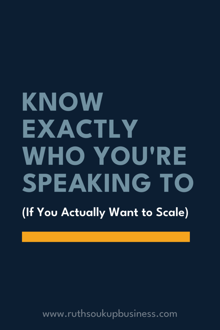Know Exactly Who You’re Speaking To (If You Actually Want to Scale)